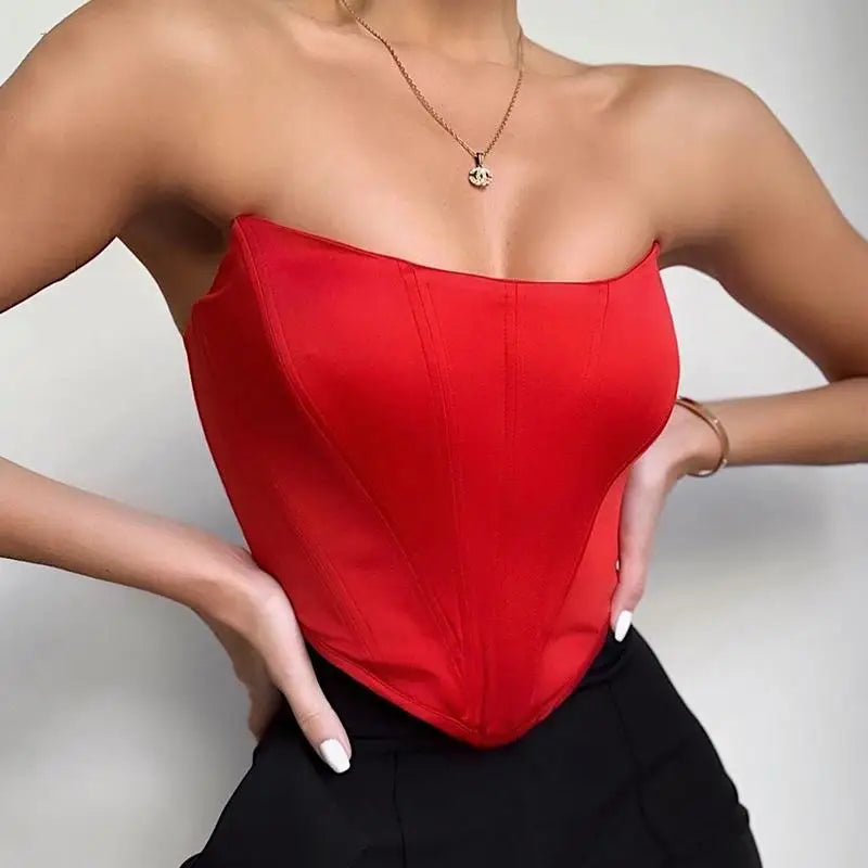 Sleeveless Off Shoulder Fashion Tank Tops