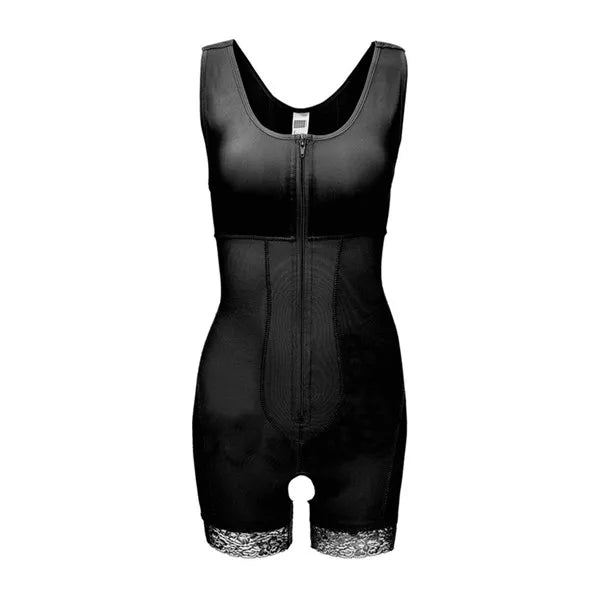 Zip Waist Lace Slimming Shaper Bodysuit