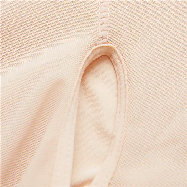 Zip Waist Lace Slimming Shaper Bodysuit