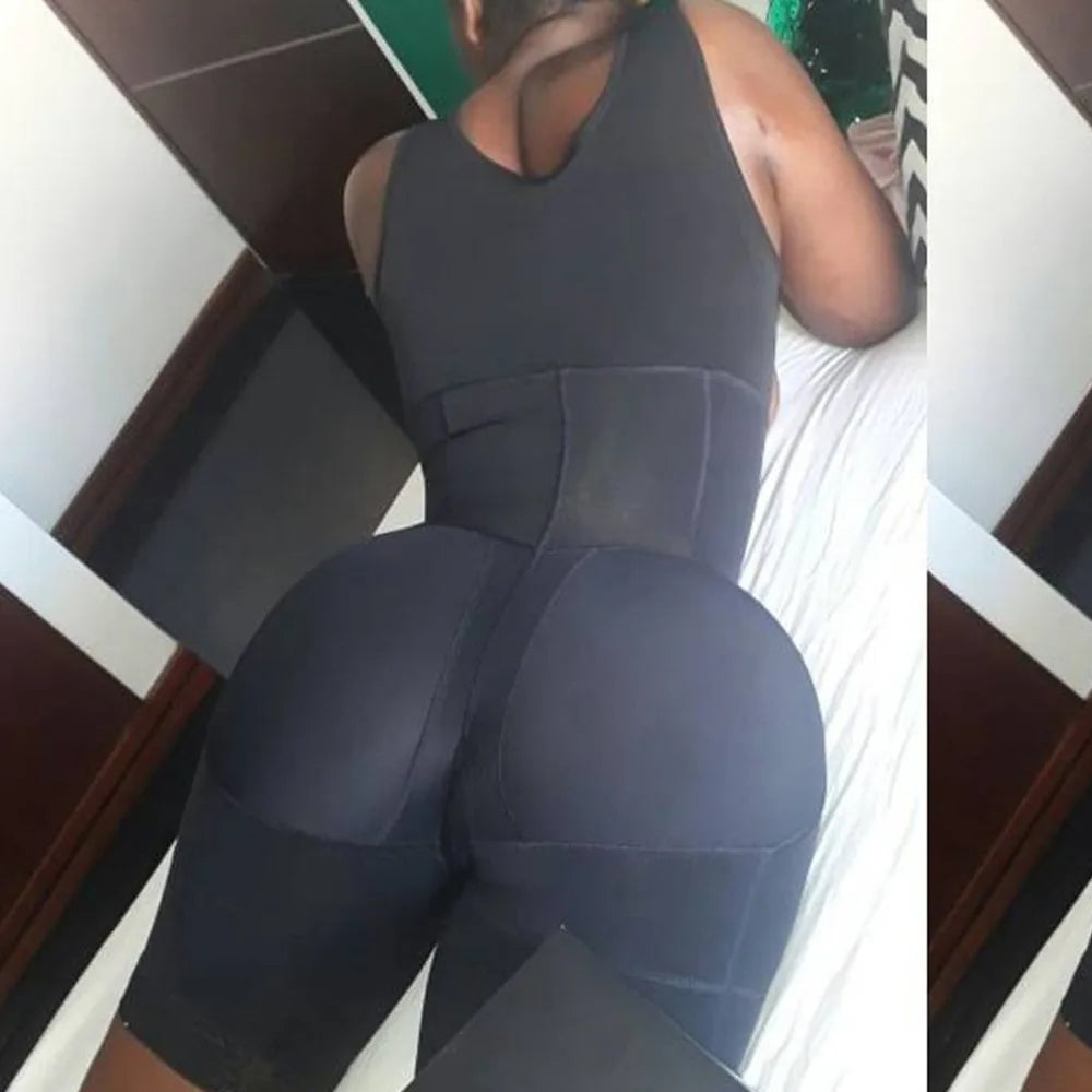 Zip Waist Lace Slimming Shaper Bodysuit