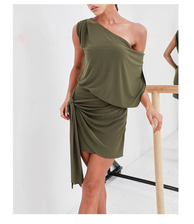 Zym Shoulder Strap Sheath Loose Dress