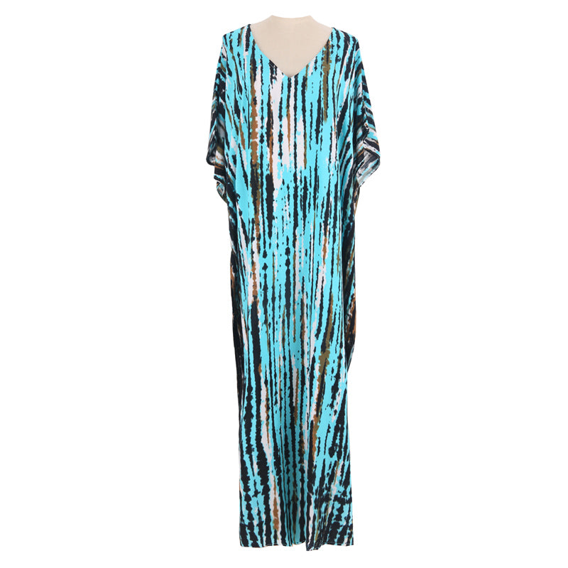 2025 New Arrival Dali Tie-Dye Cover-Ups Dress