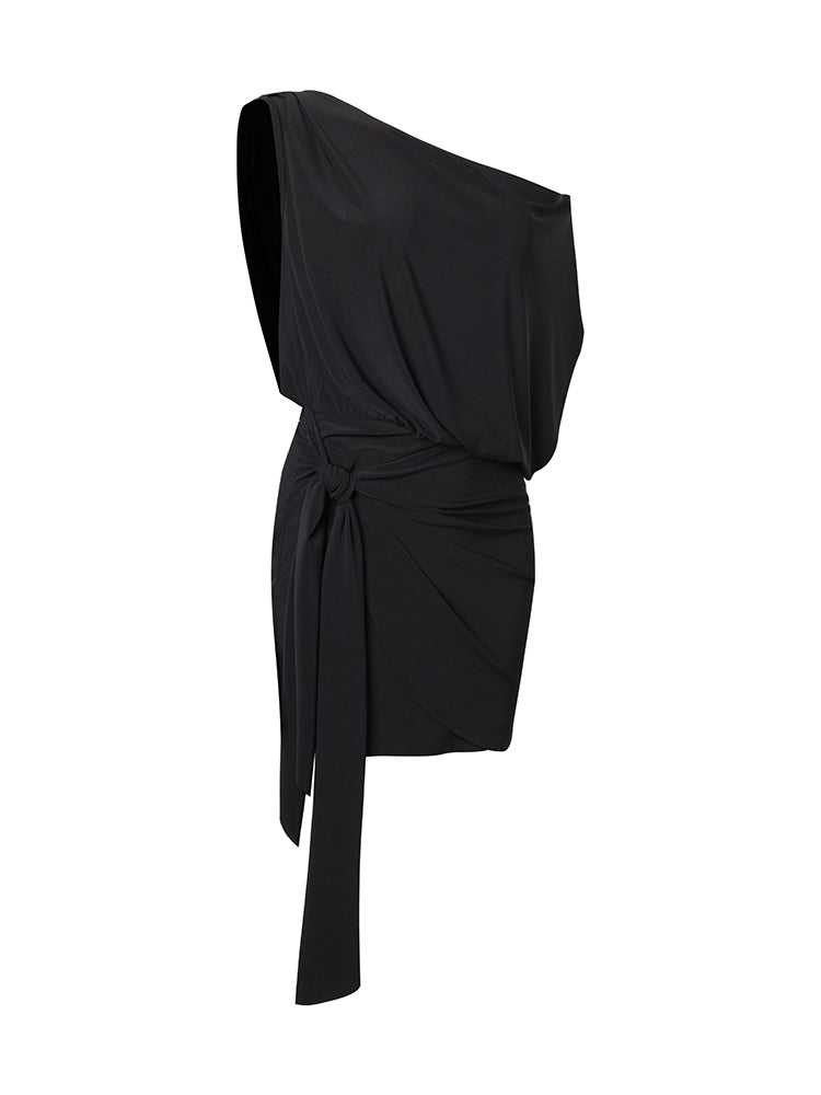 Zym Shoulder Strap Sheath Loose Dress