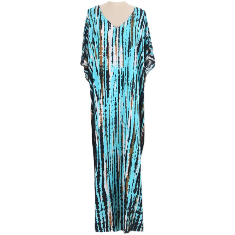 2025 New Arrival Dali Tie-Dye Cover-Ups Dress