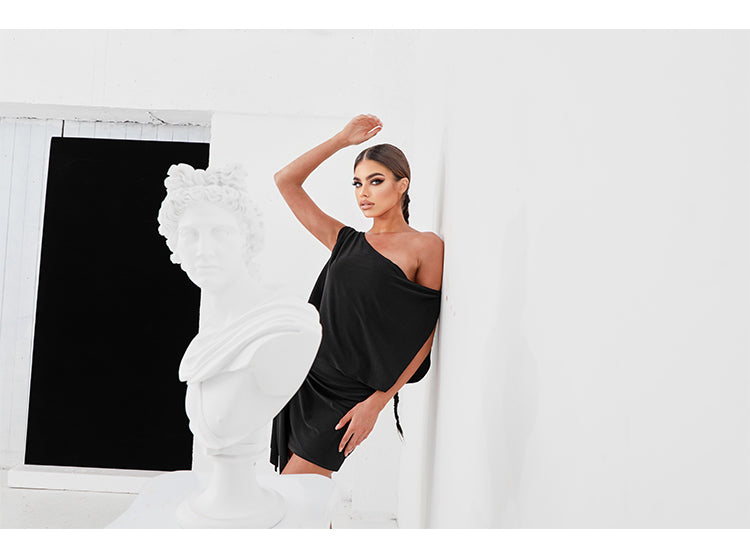 Zym Shoulder Strap Sheath Loose Dress