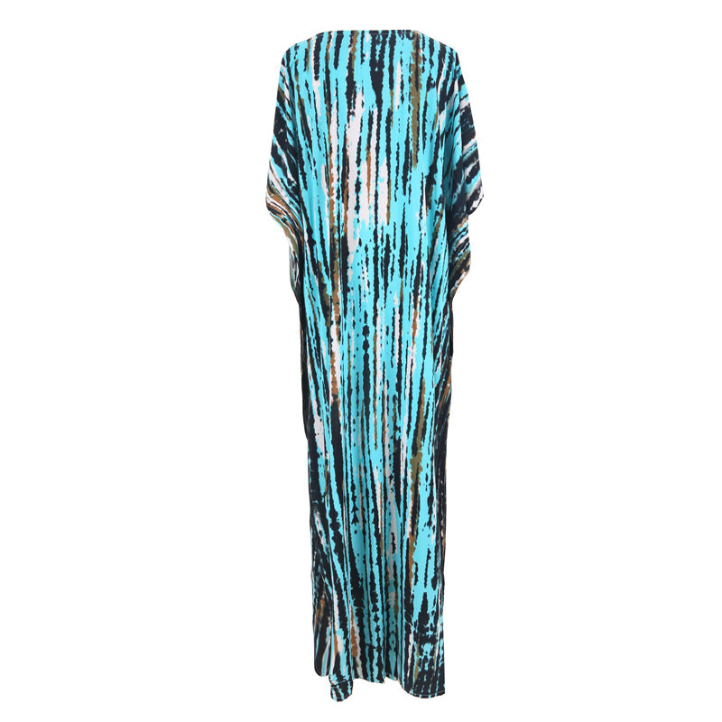 2025 New Arrival Dali Tie-Dye Cover-Ups Dress