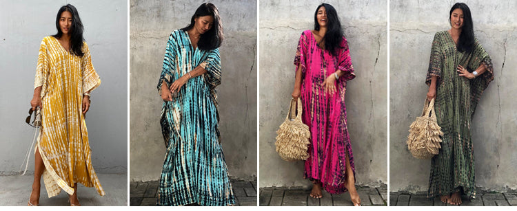 2025 New Arrival Dali Tie-Dye Cover-Ups Dress