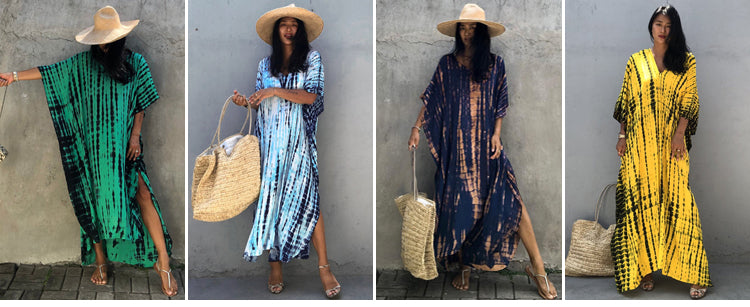 2025 New Arrival Dali Tie-Dye Cover-Ups Dress