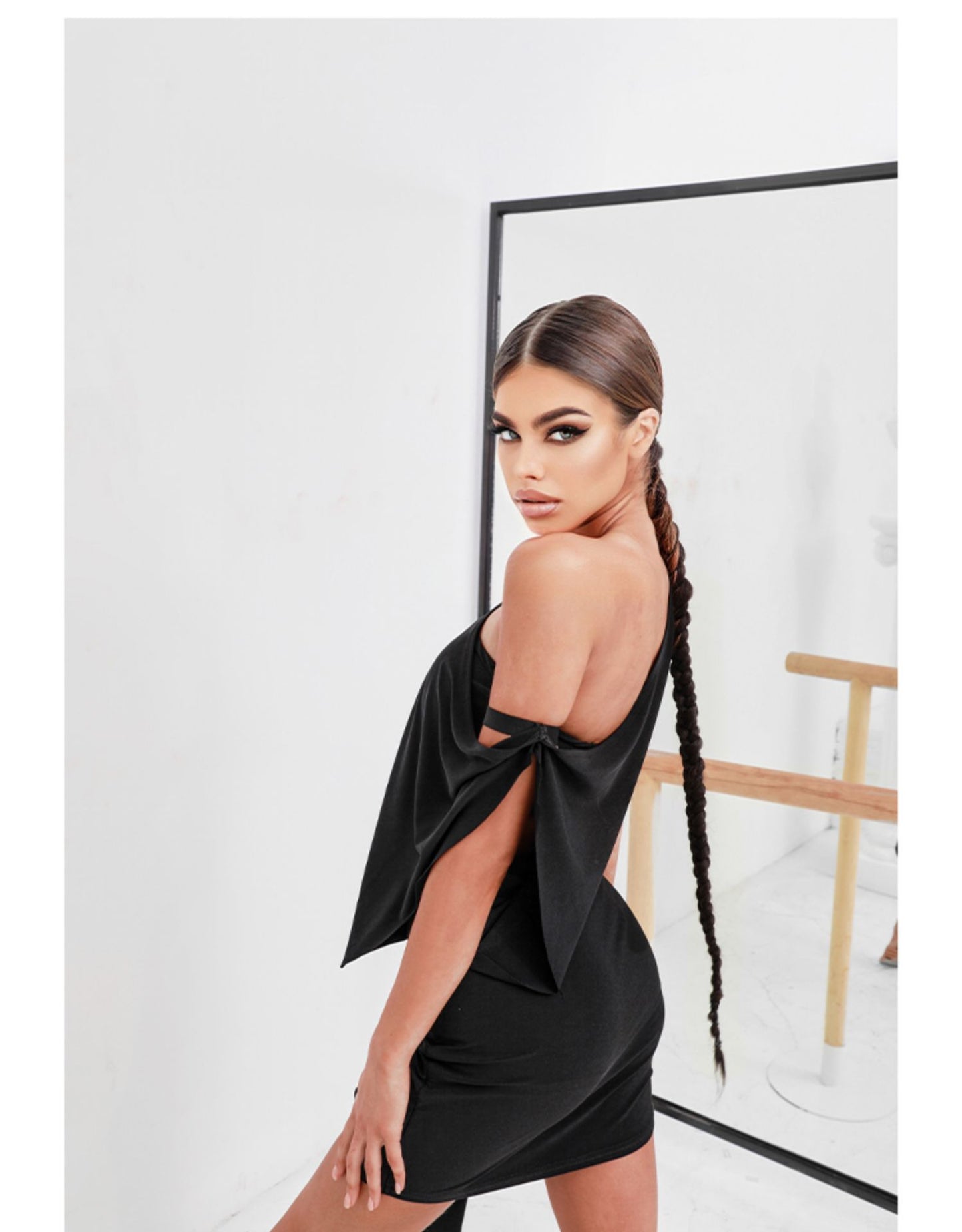 Zym Shoulder Strap Sheath Loose Dress