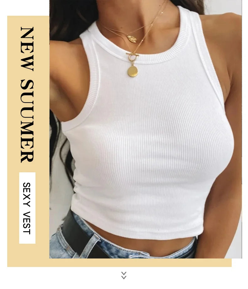 O-Neck Casual Sport Vest Women's Tank Top