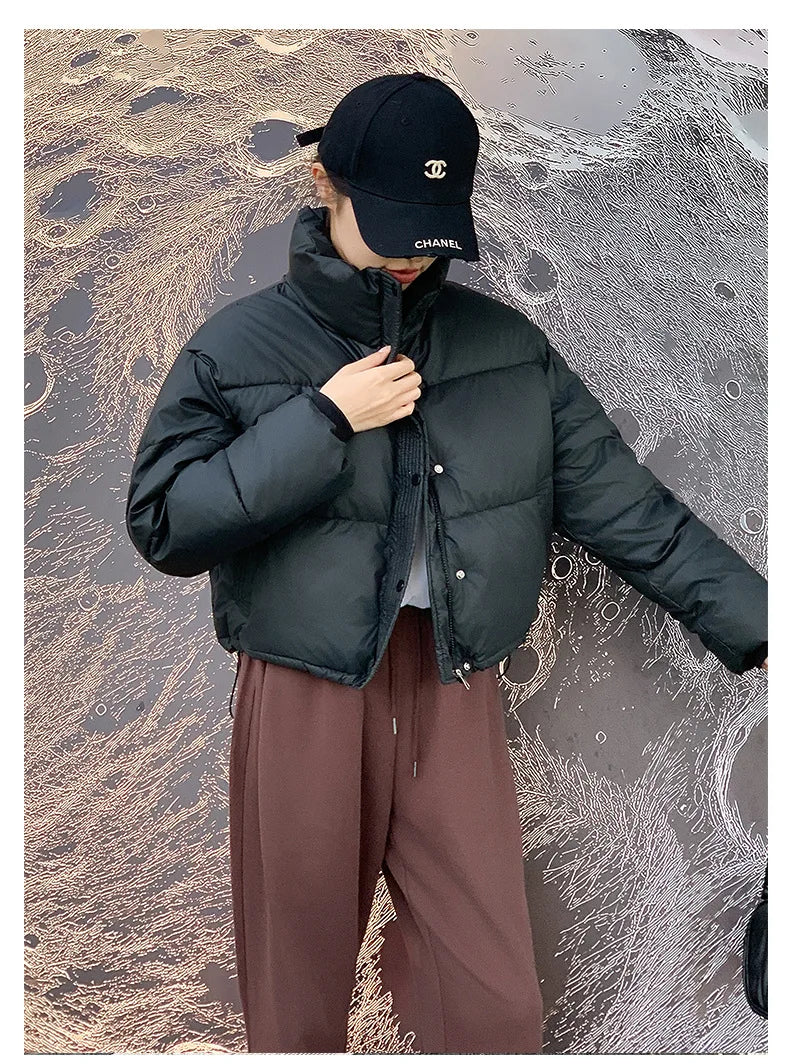 Parkas Warm Stand Collar Cold Puffer Jacket