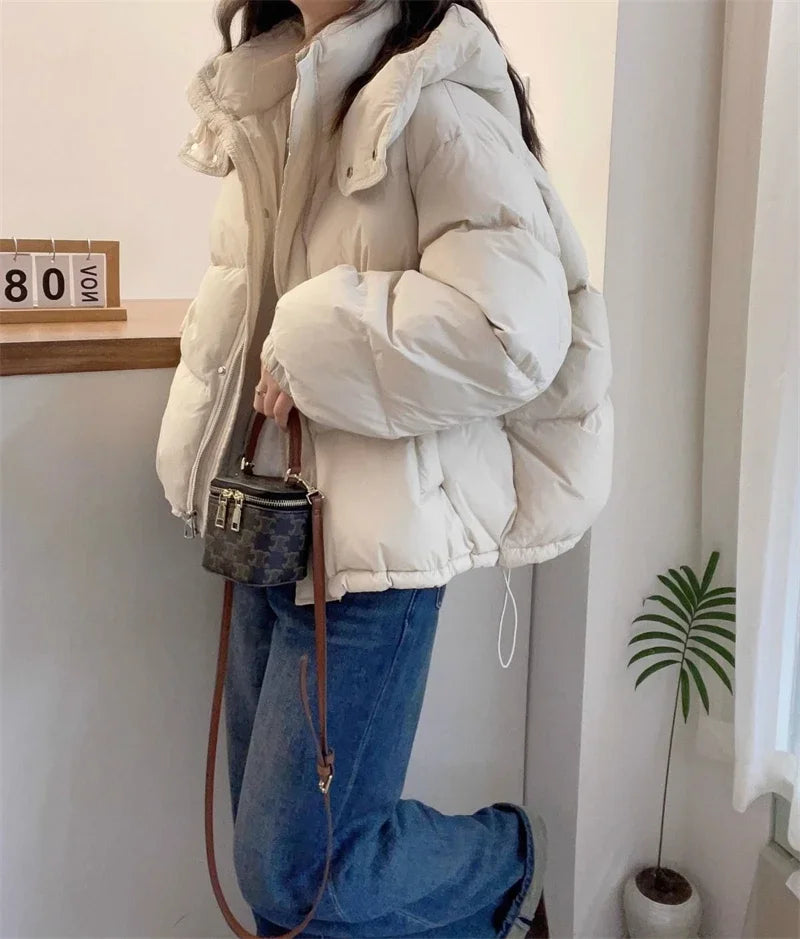 Cotton Parkas Thick Warm Loose Puffer Jacket
