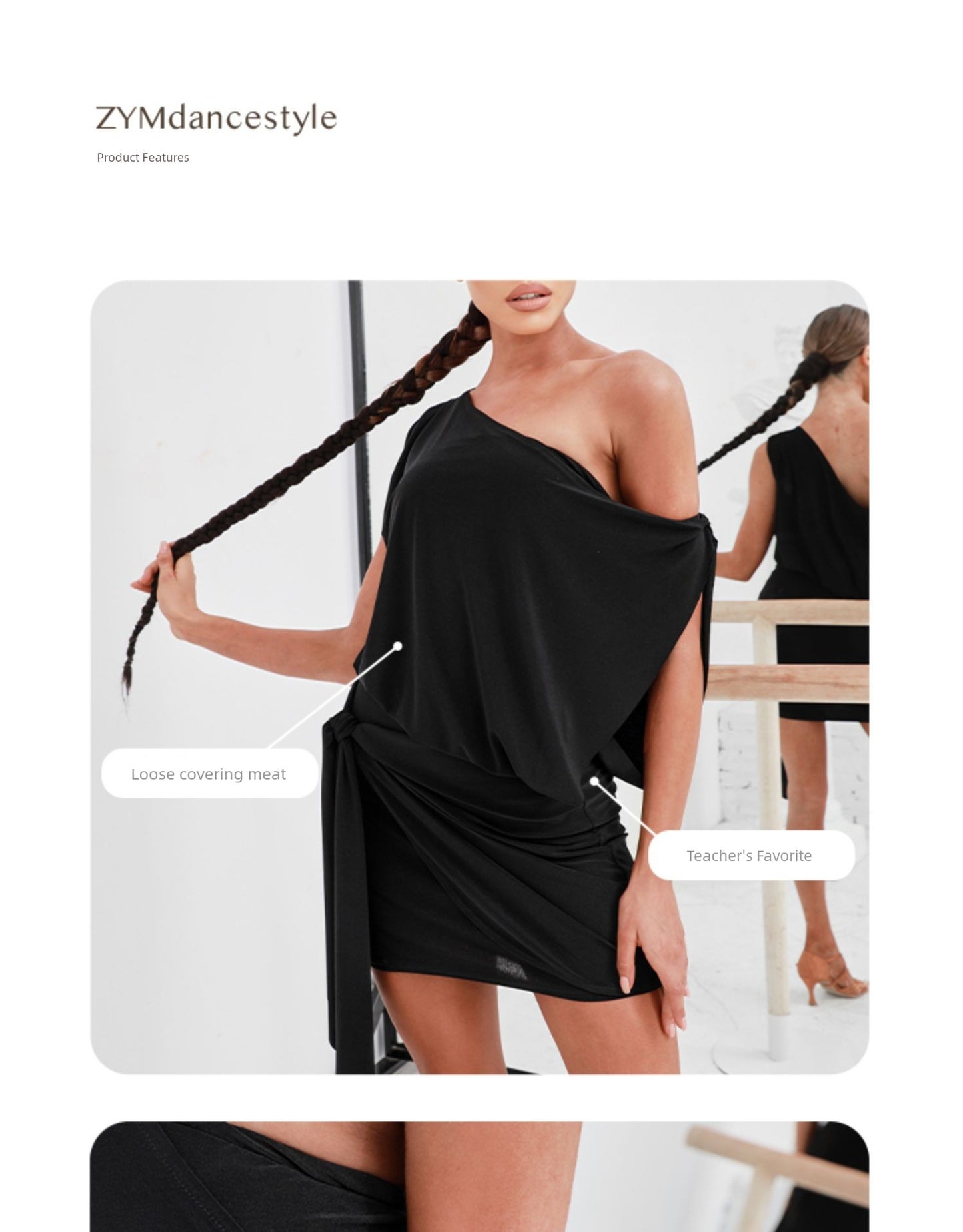 Zym Shoulder Strap Sheath Loose Dress