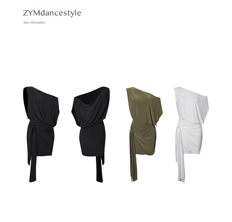 Zym Shoulder Strap Sheath Loose Dress