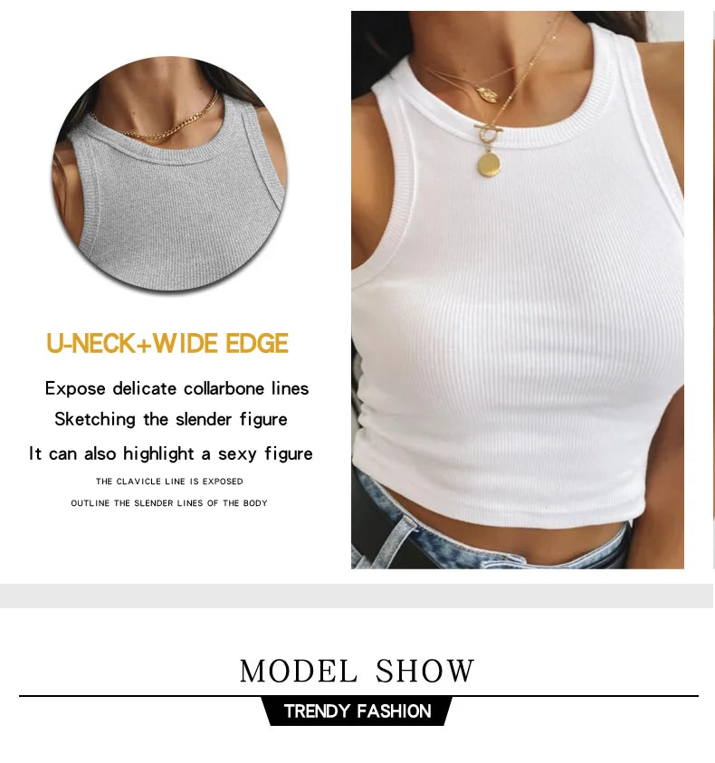 O-Neck Casual Sport Vest Women's Tank Top