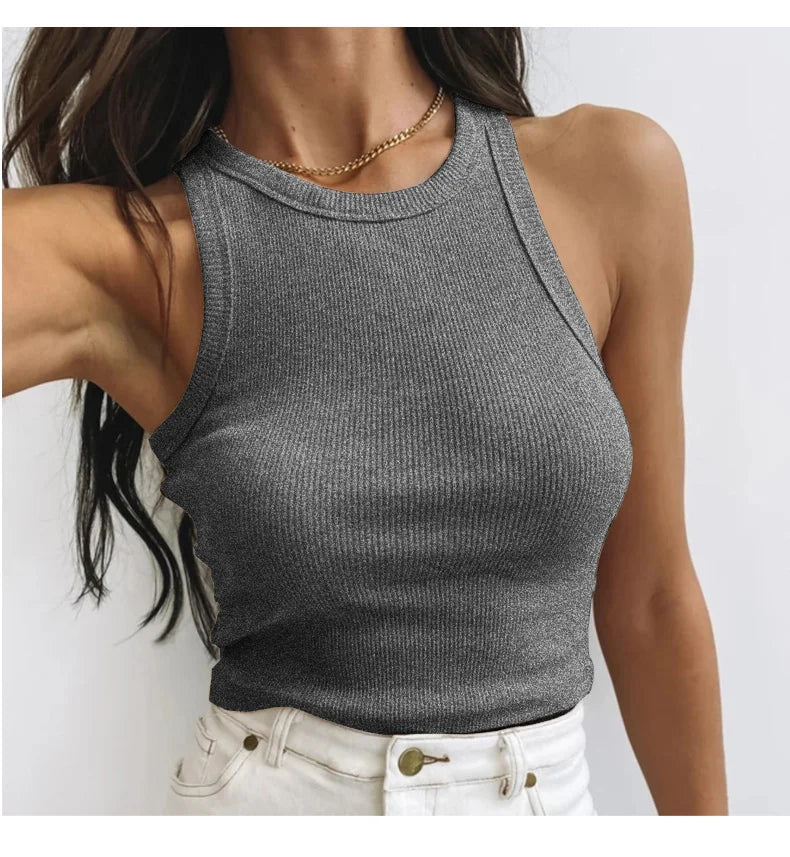 O-Neck Casual Sport Vest Women's Tank Top