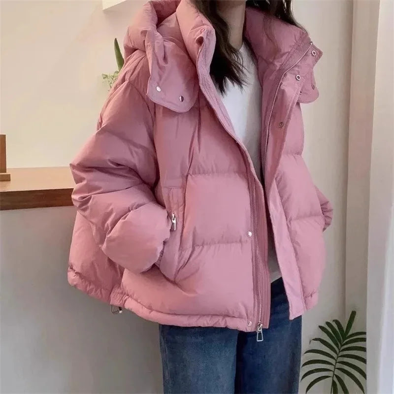Cotton Parkas Thick Warm Loose Puffer Jacket