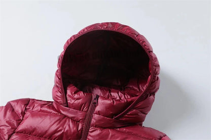 Ultra Lightweight Packable Long Puffer Jacket