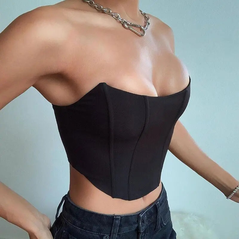Sleeveless Off Shoulder Fashion Tank Tops