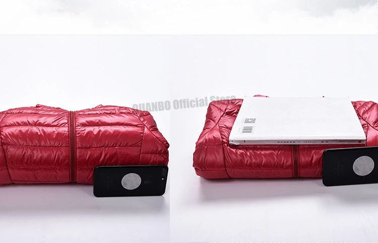 Ultra Lightweight Packable Long Puffer Jacket