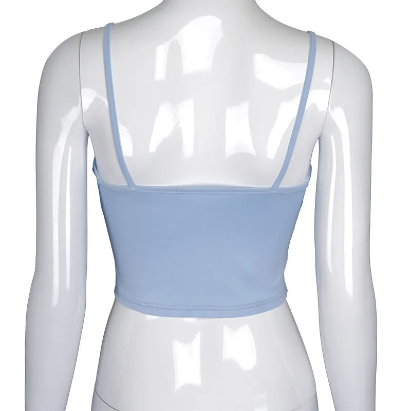 Women’s Fashion Solid Color Camisole Crop Top