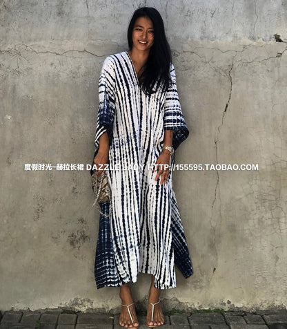 2025 New Arrival Dali Tie-Dye Cover-Ups Dress