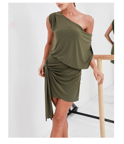Zym Shoulder Strap Sheath Loose Dress