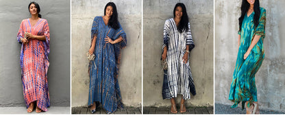 2025 New Arrival Dali Tie-Dye Cover-Ups Dress