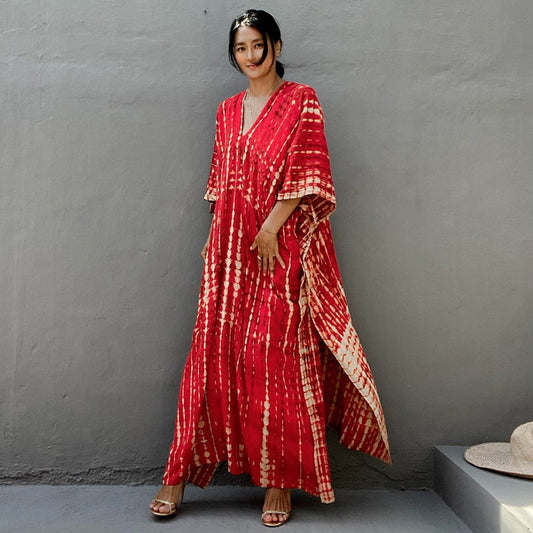 2025 New Arrival Dali Tie-Dye Cover-Ups Dress