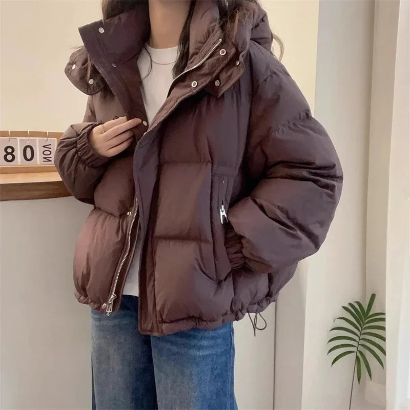 Cotton Parkas Thick Warm Loose Puffer Jacket