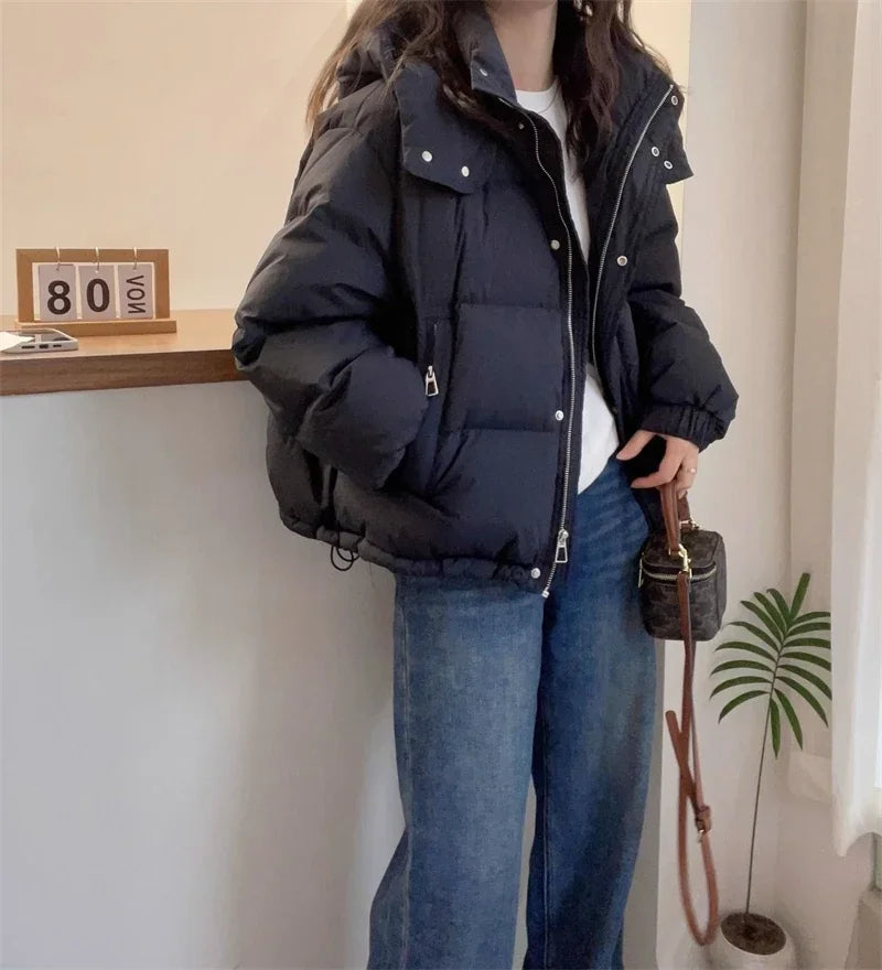 Cotton Parkas Thick Warm Loose Puffer Jacket
