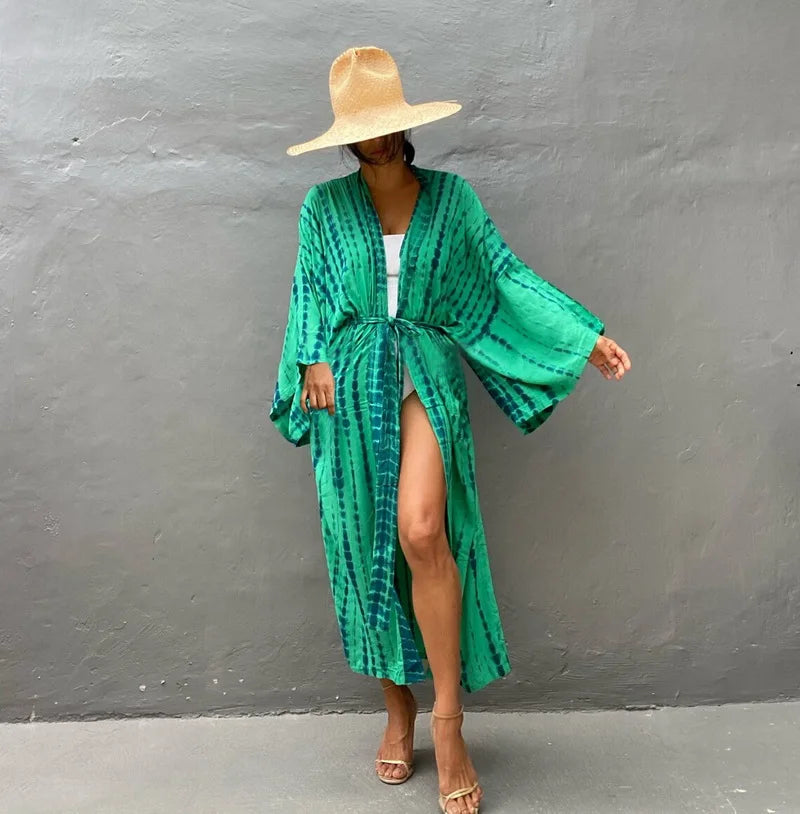 Robe Femme Long Dress Bikini Cover Ups