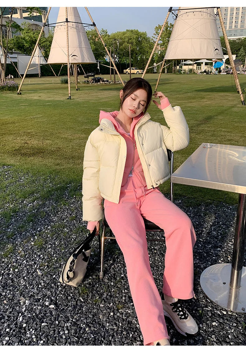 Parkas Warm Stand Collar Cold Puffer Jacket