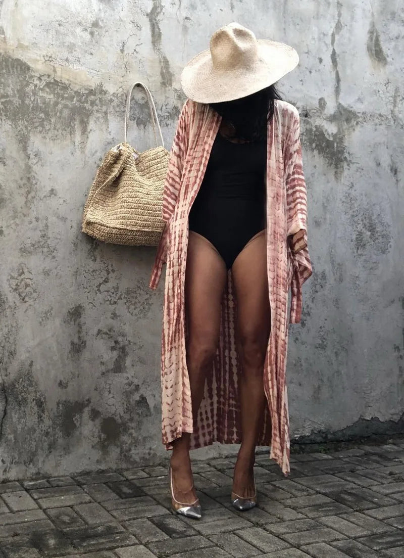 Robe Femme Long Dress Bikini Cover Ups