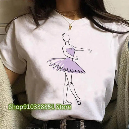 Ballet Dancer Printed T Shirt For Women
