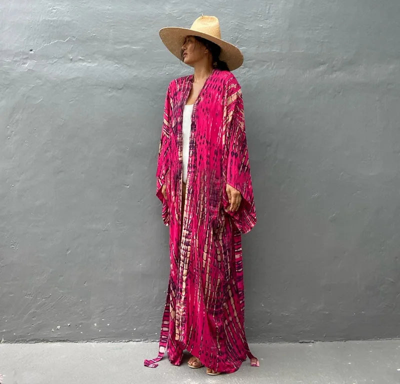 Robe Femme Long Dress Bikini Cover Ups