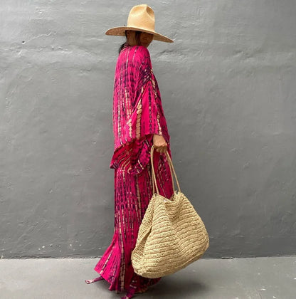 Robe Femme Long Dress Bikini Cover Ups