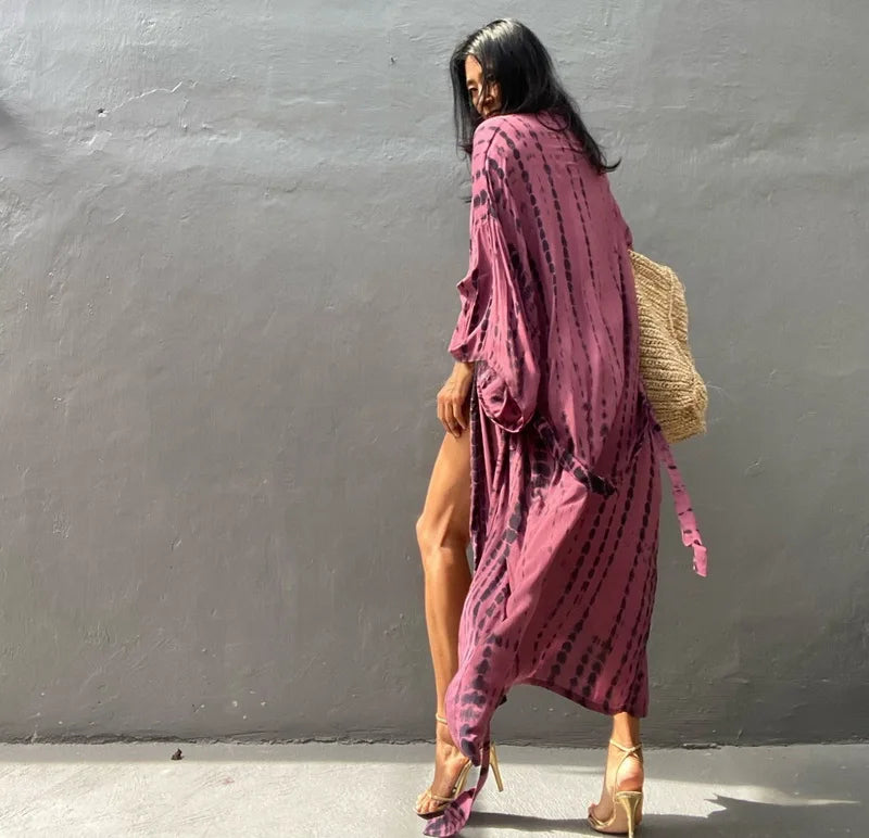 Robe Femme Long Dress Bikini Cover Ups