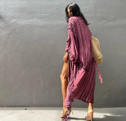 Robe Femme Long Dress Bikini Cover Ups