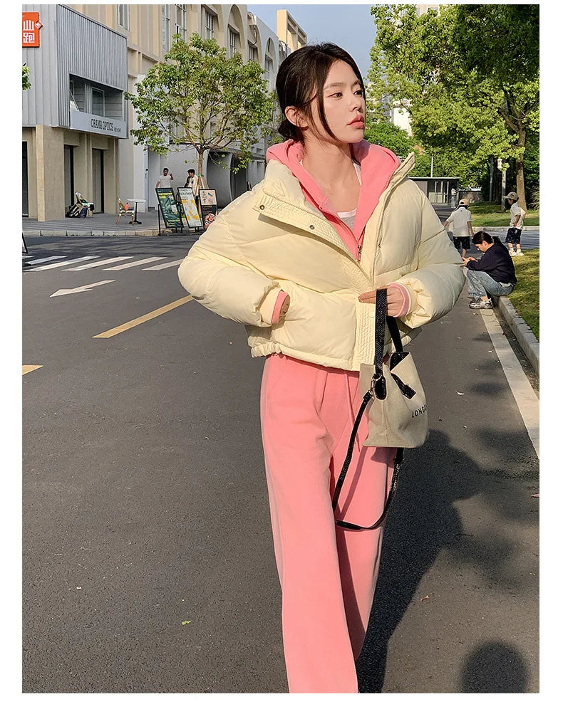 Parkas Warm Stand Collar Cold Puffer Jacket