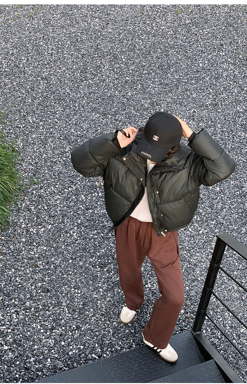 Parkas Warm Stand Collar Cold Puffer Jacket