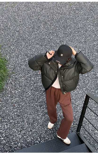 Parkas Warm Stand Collar Cold Puffer Jacket