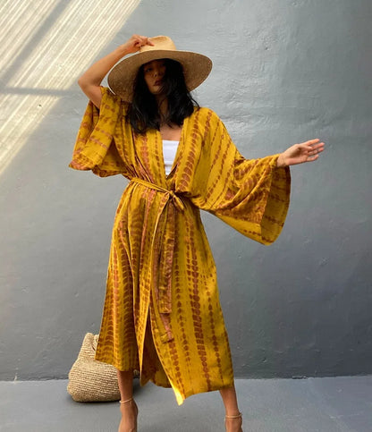 Robe Femme Long Dress Bikini Cover Ups