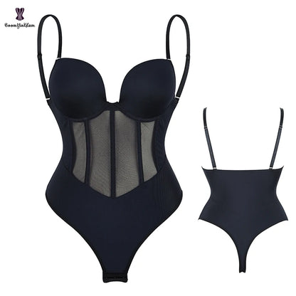 Plastic Bones Seamless Strap Bodysuit