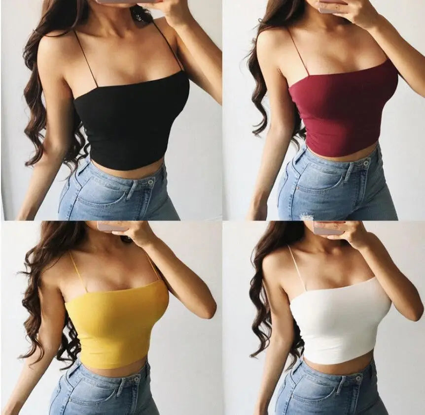 Women Summer Camisole Crop Tops