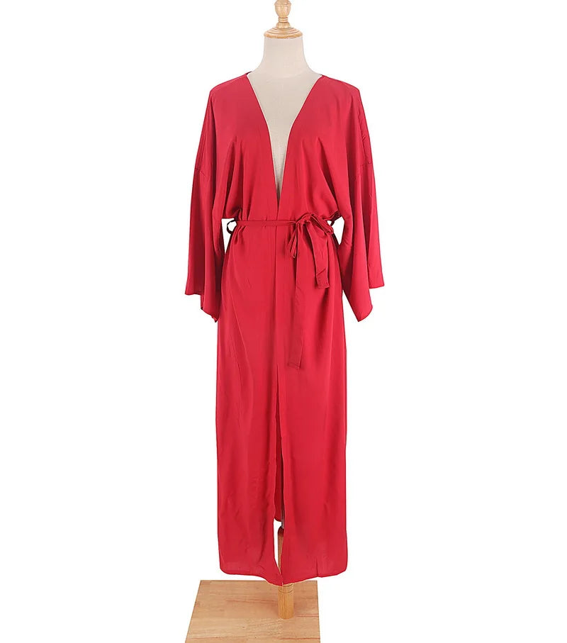 Solid Cotton Bikini Cover Ups