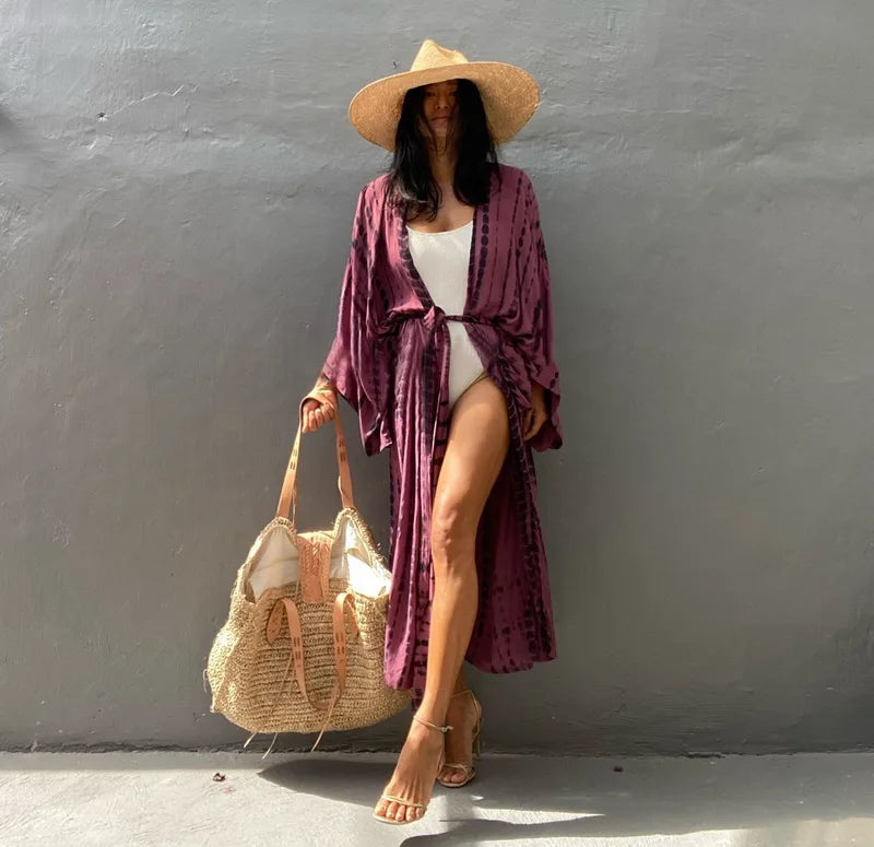 Robe Femme Long Dress Bikini Cover Ups