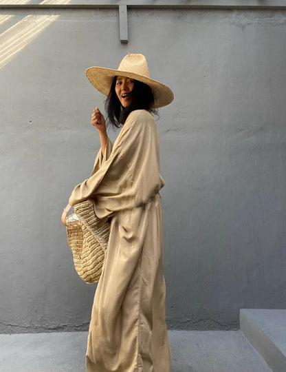 Solid Cotton Bikini Cover Ups