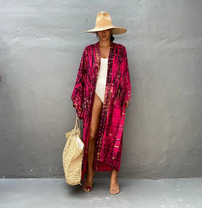 Robe Femme Long Dress Bikini Cover Ups