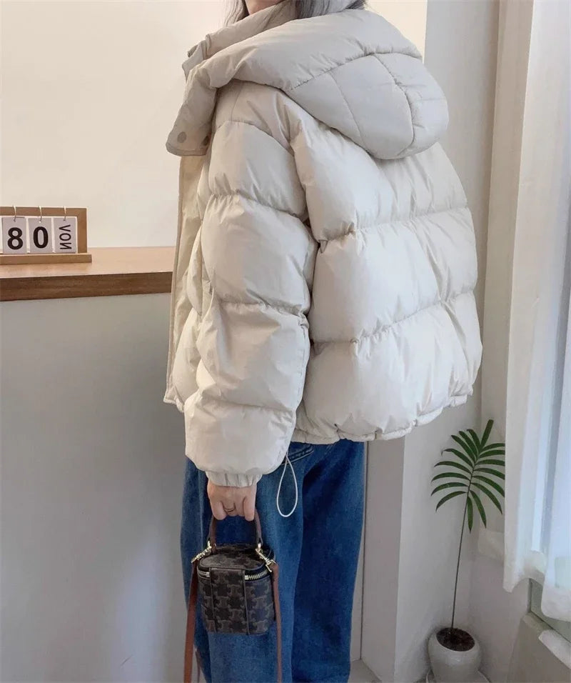Cotton Parkas Thick Warm Loose Puffer Jacket